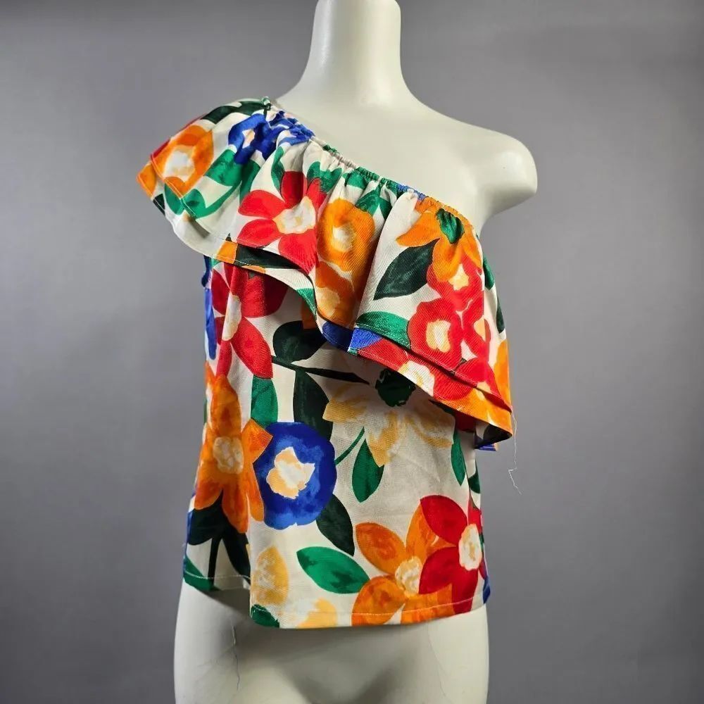 Chapter Multicolor Floral Ruffle Blouse R15